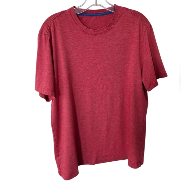 Lululemon Core Short Sleeve Crew Heathered Fireside Red  M - Picture 2 of 13